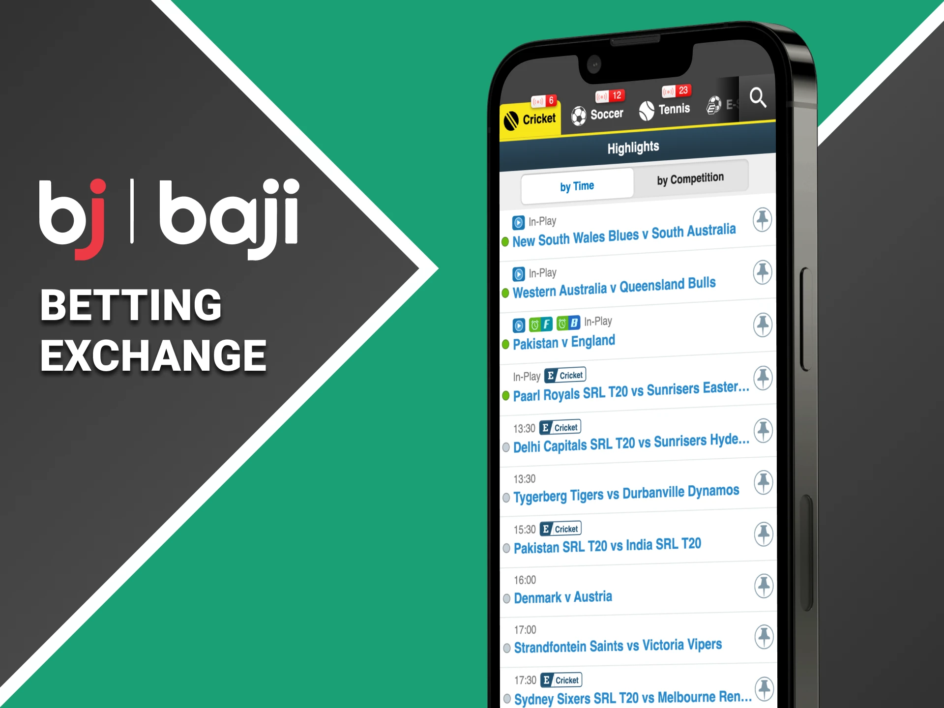 Using the Baji sports app, you can access the betting exchange.